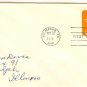 Orange Eagle A Stamped Envelope FDI SC U580 First Day Issue