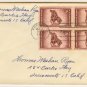 Rough Riders 3 cent Stamp Block of 4 FDI SC 973 First Day of Issue