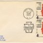Boys Club 4 cent Stamp Block of 4 FDI SC 1163 First Day Issue