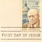 Sam Rayburn 4 cent Stamp FDI SC 1202 First Day Issue