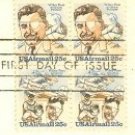 25 cent Wiley Post Winnie Mae 25 cent Pressurized Suit Port Rail 2 pair FDI SC C96a First Day Issue