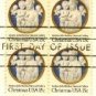 1978 Christmas Madonna and Child Andrea della Robbia Block of 4 FDI SC 1768 First Day Issue