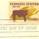 Nebraska Statehood 5 cent Stamp FDI SC 1328 First Day Issue