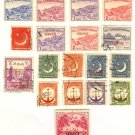 Pakistan 18 stamps