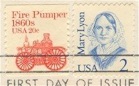 Mary Lyon 2 cent Stamp Great Americans Issue FDI SC 2169 First Day Issue