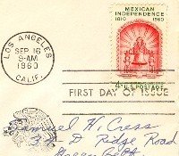 Mexican Independence 4 cent Stamp FDI SC 1157 First Day Issue