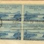 Century of Friendship 3 cent Stamp Block of 4 Canada United States FDI SC 961 First Day Issue