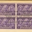 100 Years of Progress of Women 3 cent Stamp Block of 4 FDI SC 959 First Day Issue