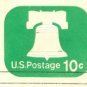 Emerald Liberty Bell 10 cent Envelope FDI SC U567 First Day Issue