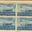 Swedish Pioneer Centennial 5 cent Stamp Block of 4 FDI SC 958 First Day of Issue
