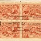 Oregon Territory Centennial 3 cent Stamp Block of 4 FDI SC 964 First Day Issue