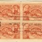 Oregon Territory Centennial 3 cent Stamp Block of 4 FDI SC 964 First Day Issue