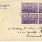 Fort Kearney Nebraska 3 cent Stamp Block of 4 FDI SC 970 First Day Issue
