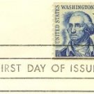 George Washington Coil 5 cent Stamp FDI SC 1304 First Day Issue