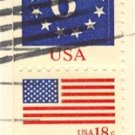 6 cent Circle of Stars 18 cent Purple Majesties Stamp Flag Anthem Issue FDI SC 1892 First Day Issue