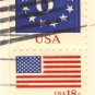 6 cent Circle of Stars 18 cent Purple Majesties Stamp Flag Anthem Issue FDI SC 1892 First Day Issue