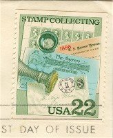 Handstamped Cover 22 cent Stamp Stamp Collecting Issue FDI SC 2198 First Day Issue