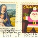 1979 Christmas Stamp Set of 2 FDI First Day Issue