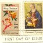1975 Christmas Issue 2 stamps FDI First Day Issue