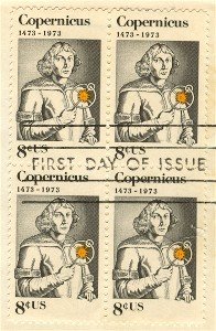 Nicolaus Copernicus 8 cent Stamp Block of 4 FDI SC 1488 First Day Issue