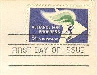 Alliance for Progress 5 cent Stamp FDI SC 1234 First Day Issue