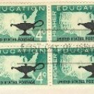 Higher Education 4 cent Stamp Block of 4 FDI SC 1206 First Day Issue