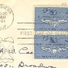 Naval Aviation 50th Anniversary 4 cent Stamp Vertical Pair FDI SC 1185 First Day Issue