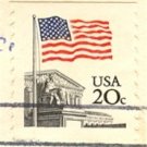 Flag Over Supreme Court 20 cent Coil Flag Over Issue FDI SC 1895 First Day Issue