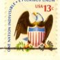 Eagle and Shield 13 cent Stamp Americana Issue FDI SC 1596 First Day Issue