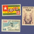 Togo 3 stamps Packet No 1491