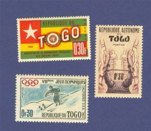Togo 3 stamps Packet No 1491