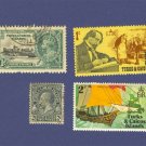Turks and Caicos Islands 4 stamps