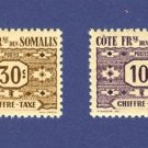 French Colony of Somalia 2 stamps