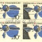 Mariner 10 Venus Mercury 10 cent Stamp Block of 4 FDI SC 1557 First Day Issue