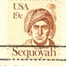 Sequoyah 19 cent Stamp Great Americans Issue FDI First Day Issue