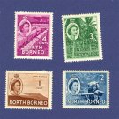 North Borneo 4 stamps