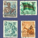 Tanganyika 4 stamps