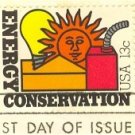 Energy Conservation 13 cent Stamp FDI SC 1723 First Day Issue