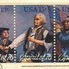 Spirit of 76 American Bicentennial Complete Set of 3 Block of 3 FDI SC 1631a First Day Issue