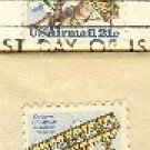 Air Mail Octave Chanute Bi Plane Hang Glider Complete Set 2 stamps 21 cent FDI First Day Issue