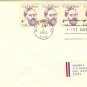 Carl Schurz 4 cent Stamp Strip of 5 Great Americans Issue FDI SC 1847 First Day Issue
