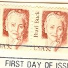 Pearl Buck 5 cent Stamp Strip 4 Great Americans Issue FDI SC 1848 First Day Issue