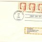 Pearl Buck 5 cent Stamp Strip 4 Great Americans Issue FDI SC 1848 First Day Issue