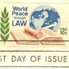 World Peace Through Law 10 cent Stamp FDI SC 1576 First Day Issue