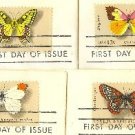 Butterfly Issue Stamps Complete Set with 4 Different stamps FDI First Day Issue