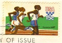 Track Runner Olympics 15 cent Stamp FDI SC 1791 First Day Issue