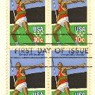 Olympic Javelin Thrower Decathlon Olympics 10 cent Stamp FDI SC 1790 First Day Issue