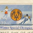 Winter Special Olympics 22 cent Stamp FDI SC 2142 First Day Issue