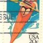 1984 Olympics Kayak 20 cent Stamp FDI SC 2085 First Day Issue