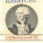 Marquis de Lafayette 13 cent Stamp American Bicentennial Issue FDI SC 1716 First Day Issue